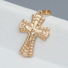 Хрестик ХР. Позолота 18К. Довжина: 26 мм. Ширина: 18 мм.