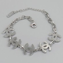 Браслет Stainless Steel. Сталь. Родій. Довжина: 17-21 см. Ширина: 13 мм.