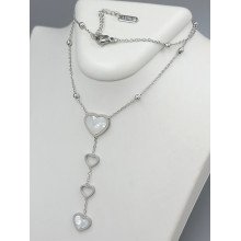 Ланцюжок із кулоном Stainless Steel. Сталь. Родій. Довжина: 42-47 см
