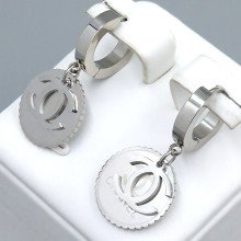 Сережки Stainless Steel. Сталь. Родій. Довжина: 31 мм. Ширина: 15 мм.