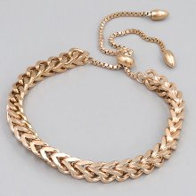 Браслет Stainless Steel. Сталь. Позолота ЧВ. Довжина: 14-25 см. Ширина: 5 мм.
