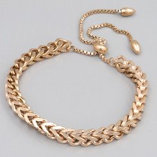 Браслет Stainless Steel. Сталь. Позолота ЧВ. Довжина: 14-25 см. Ширина: 5 мм.