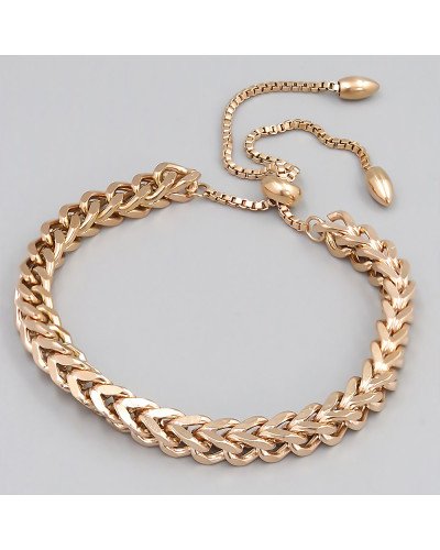 Браслет Stainless Steel. Сталь. Позолота ЧВ. Довжина: 14-25 см. Ширина: 5 мм.
