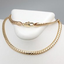 Ланцюжок XР. Позолота 18К. Довжина: 54,5 см. Ширина: 4,5 мм.