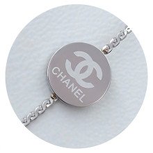 Ланцюжок із кулонами Stainless Steel. Сталь. Родій. Камені: циркон. Довжина: 42-47 см.