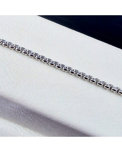 Ланцюжок Stainless Steel. Сталь. Родій. Довжина: 60 см. Ширина: 2 мм.
