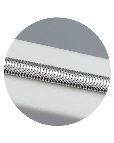 Браслет Stainless Steel. Сталь. Родій. Довжина: 18.5-22 см. Ширина: 5 мм.