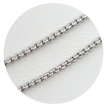 Ланцюжок Stainless Steel. Сталь. Родій. Довжина: 60 см. Ширина: 1 мм.