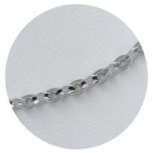 Ланцюжок Stainless Steel. Сталь. Родій. Довжина: 50 см. Ширина: 3 мм.