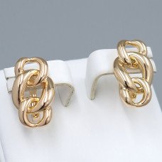 Сережки ХР. Позолота 18К. Довжина: 18 мм. Ширина: 11 мм.