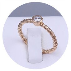 Каблучка XР. Позолота 18К. Камені: циркон. Є: 16р 17р 18р 19р 20р