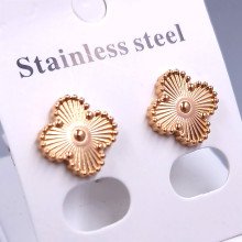 Сережки-гвоздики Stainless Steel. Сталь. Позолота КВ. Діаметр: 14 мм