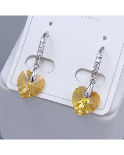 Сережки ХР. Родій. Камені: Swarovski та циркон. Довжина: 25 мм. Ширина: 10 мм.