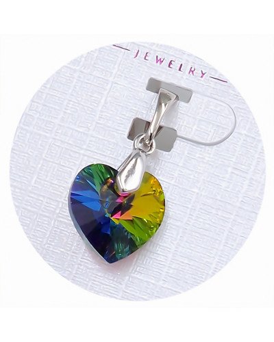 Кулон ХР. Родій. Камені: Swarovski. Довжина: 19 мм. Ширина: 10 мм.