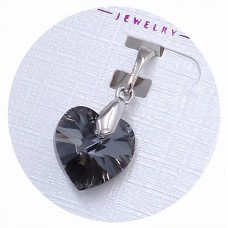 Кулон ХР. Родій. Камені: Swarovski. Довжина: 19 мм. Ширина: 10 мм.