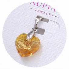 Кулон ХР. Родій. Камені: Swarovski. Довжина: 19 мм. Ширина: 10 мм.