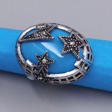 Каблучка під крапельне срібло. Ширина: 22 мм Є: 17р 18р 19р 20р