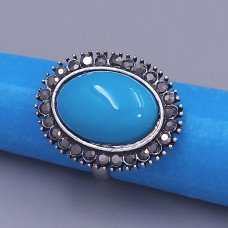 Каблучка під крапельне срібло. Камені: бірюзовий агат та гематити. Ширина: 20 мм Є: 17р 18р 19р роз'єм