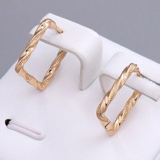 Сережки ХР. Позолота 18К. Довжина: 16 мм. Ширина: 2 мм