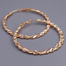 Сережки-кільця XР M&L. Позолота 18К. Діаметр: 50 мм. Товщина: 2 мм.