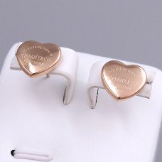 Сережки-гвоздики Stainless Steel. Сталь. Позолота ЧВ. Довжина: 11 мм. Ширина: 12 мм.