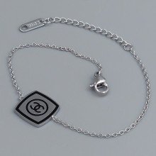 Браслет Stainless Steel. Сталь. Родій. Довжина: 16.5-20.5 см.