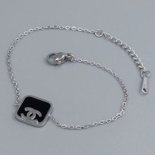 Браслет Stainless Steel. Сталь. Родій. Довжина: 17-20 см.
