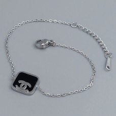 Браслет Stainless Steel. Сталь. Родій. Довжина: 17-20 см.