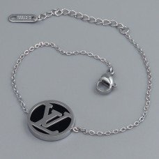 Браслет Stainless Steel. Сталь. Родій. Довжина: 17-20.5 см. Ширина: 15 мм.
