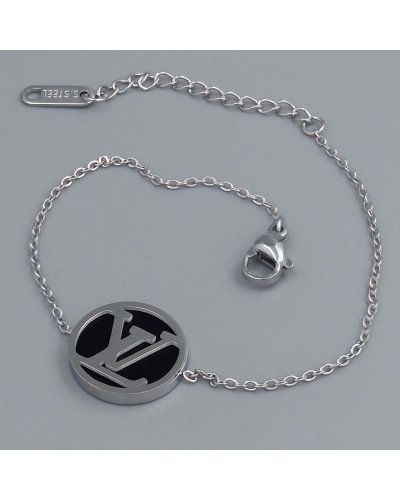 Браслет Stainless Steel. Сталь. Родій. Довжина: 17-20.5 см. Ширина: 15 мм.