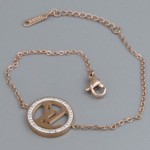 Браслет Stainless Steel. Сталь. Позолота ЧВ. Камені: циркон. Довжина: 17-20 см. Ширина: 16 мм.