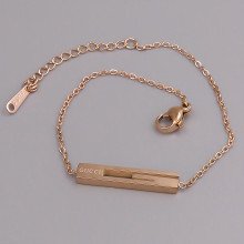 Браслет Stainless Steel. Сталь. Позолота ЧВ. Довжина: 17-20 см. Ширина: 5 мм.