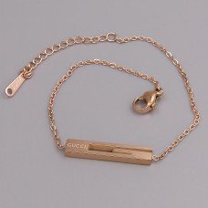 Браслет Stainless Steel. Сталь. Позолота ЧВ. Довжина: 17-20 см. Ширина: 5 мм.