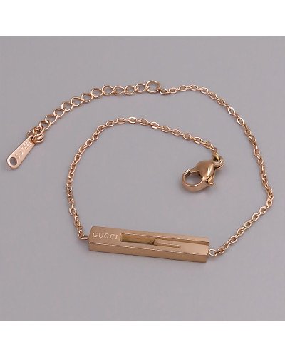 Браслет Stainless Steel. Сталь. Позолота ЧВ. Довжина: 17-20 см. Ширина: 5 мм.