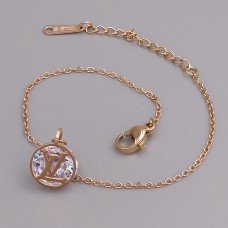 Браслет Stainless Steel. Сталь. Позолота ЧВ. Камені: білий циркон. Довжина: 16.5-20 см Ширина: 10 мм.