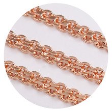 Набір TSATSA. Мед. золото ЧВ. Ланцюжок 59.5 см, ширина 3 мм та браслет 19.5 см, ширина 3 мм.