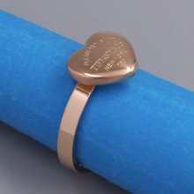 Каблучка Stainless Steel. Сталь. Позолота ЧВ. Є: 16р 19р 20р