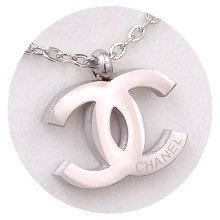 Ланцюжок із кулоном Stainless Steel. Сталь. Родій. Довжина: 39.5-44.5 см