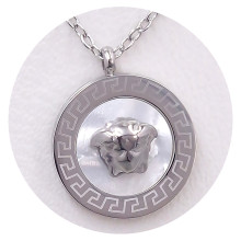 Ланцюжок із кулоном Stainless Steel. Сталь. Родій. Довжина: 39.5-44.5 см