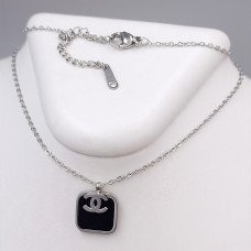 Ланцюжок із кулоном Stainless Steel. Сталь. Родій. Довжина: 40-45 см