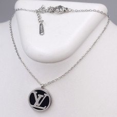 Ланцюжок із кулоном Stainless Steel. Сталь. Родій. Довжина: 40-45 см