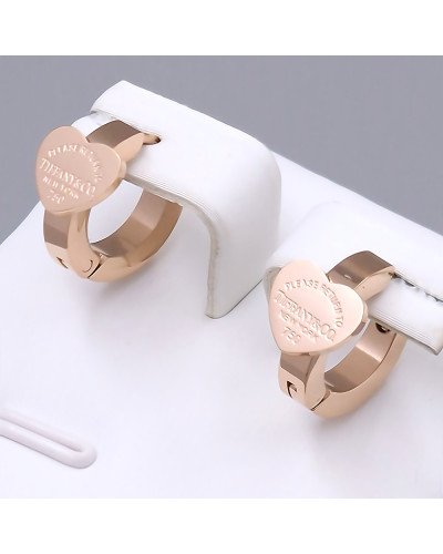 Сережки Stainless Steel. Сталь. Позолота ЧВ. Діаметр: 13 мм. Ширина: 8 мм.