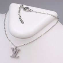 Ланцюжок із кулоном Stainless Steel. Сталь. Родій. Довжина ланцюжка: 40-45 см