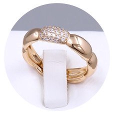 Каблучка XР. Позолота 18К. Камені: білий циркон. Є: 16р 17р 18р 19р 20р