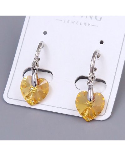 Сережки ХР. Родій. Камені: Swarovski. Довжина: 25 мм. Ширина: 10 мм.