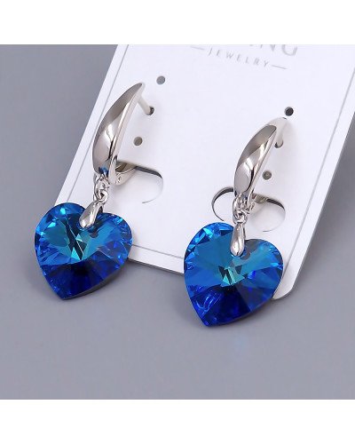 Сережки ХР. Родій. Камені: Swarovski. Довжина: 36 мм. Ширина: 13 мм.