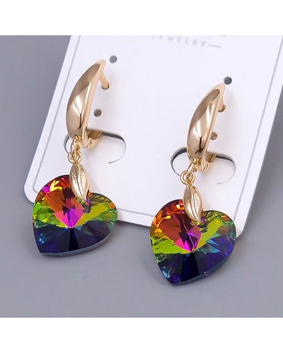 Сережки XР. Позолота 18К. Камені: Swarovski. Довжина: 39 мм. Ширина: 14 мм.