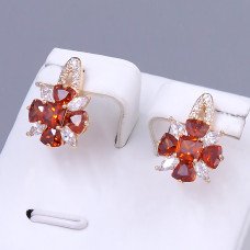 Сережки ХР M&L. Позолота 18К. Камені: циркон. Довжина: 18 мм. Ширина: 12 мм.