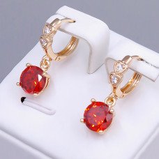 Сережки ХР M&L. Позолота 18К. Камені: циркон. Довжина: 23 мм. Ширина: 8 мм.