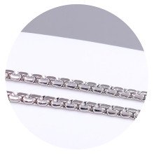 Ланцюжок Stainless Steel. Сталь. Родій. Довжина: 55 см. Ширина: 2 мм.